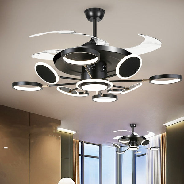 Nordic Ceiling Fans With LED Light Remote Control Ceiling